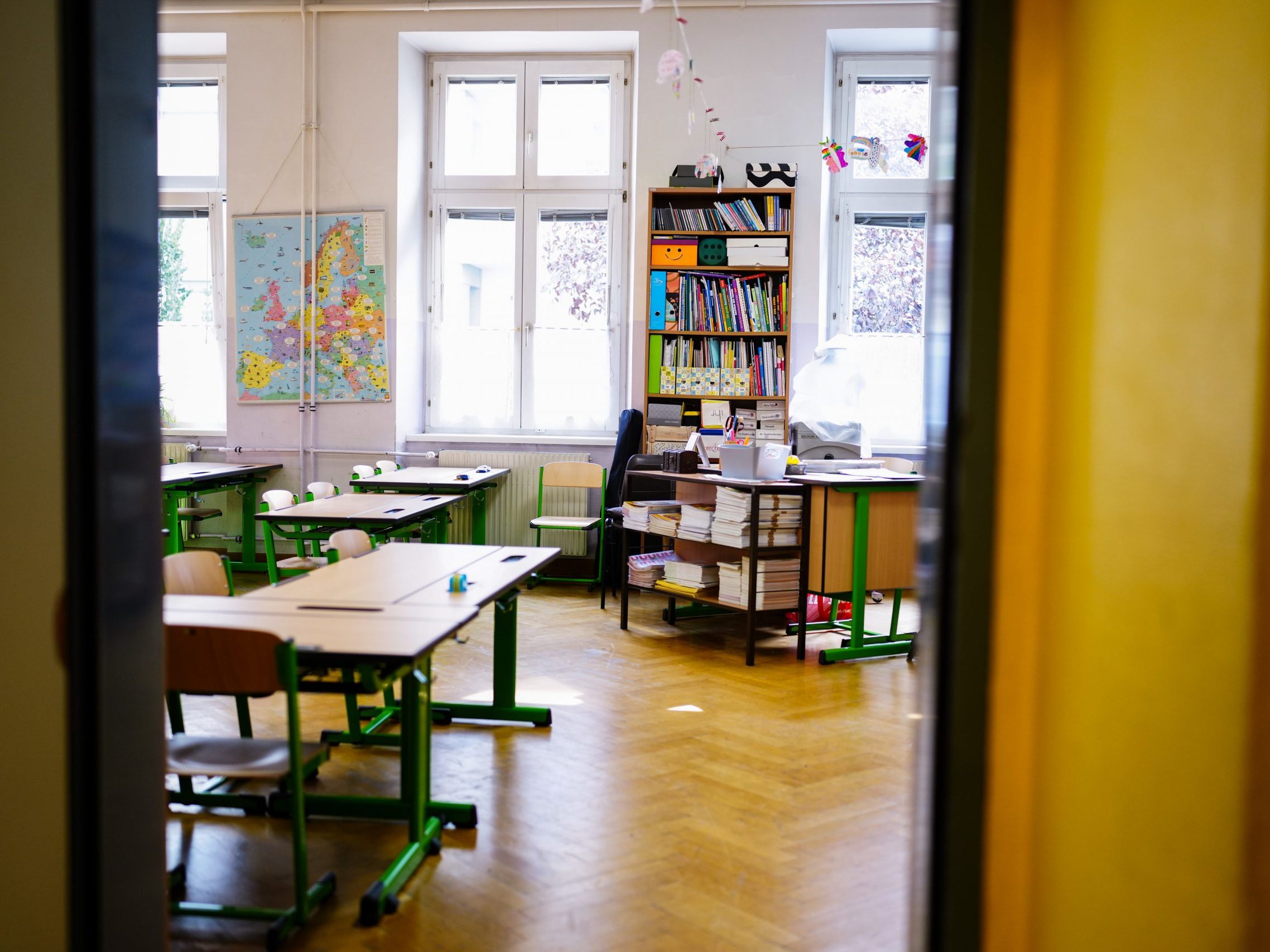Hereinspaziert: In drei Bundesländern bricht das neue Schuljahr an. Hereinspaziert: In drei Bundesländern bricht das neue Schuljahr an.