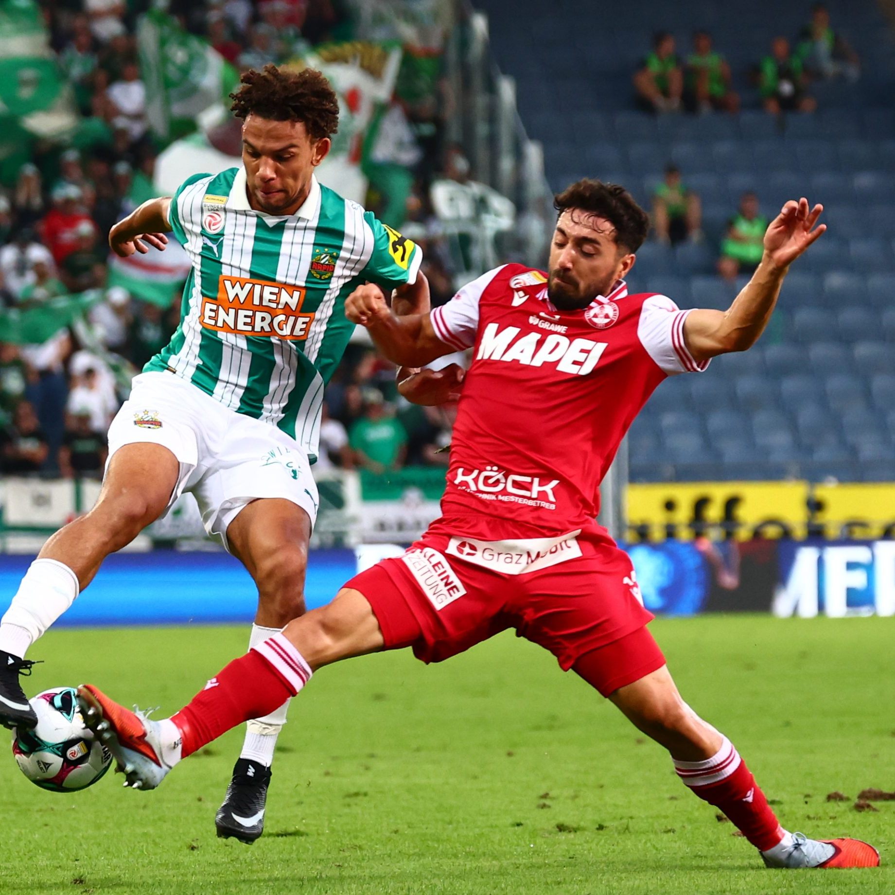 Rapid bleibt ohne Niederlage, der GAK ohne Sieg.