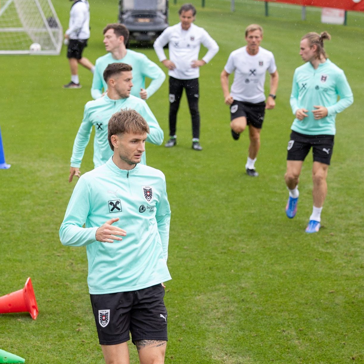 Das ÖFB-Team bereitet sich auf das Spiel gegen Bosnien vor.