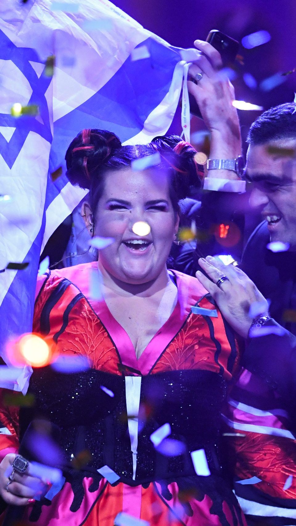 Der bislang letzte ESC-Sieg für Israel: Netta Barzilai setzte sich 2018 in Portugal durch.