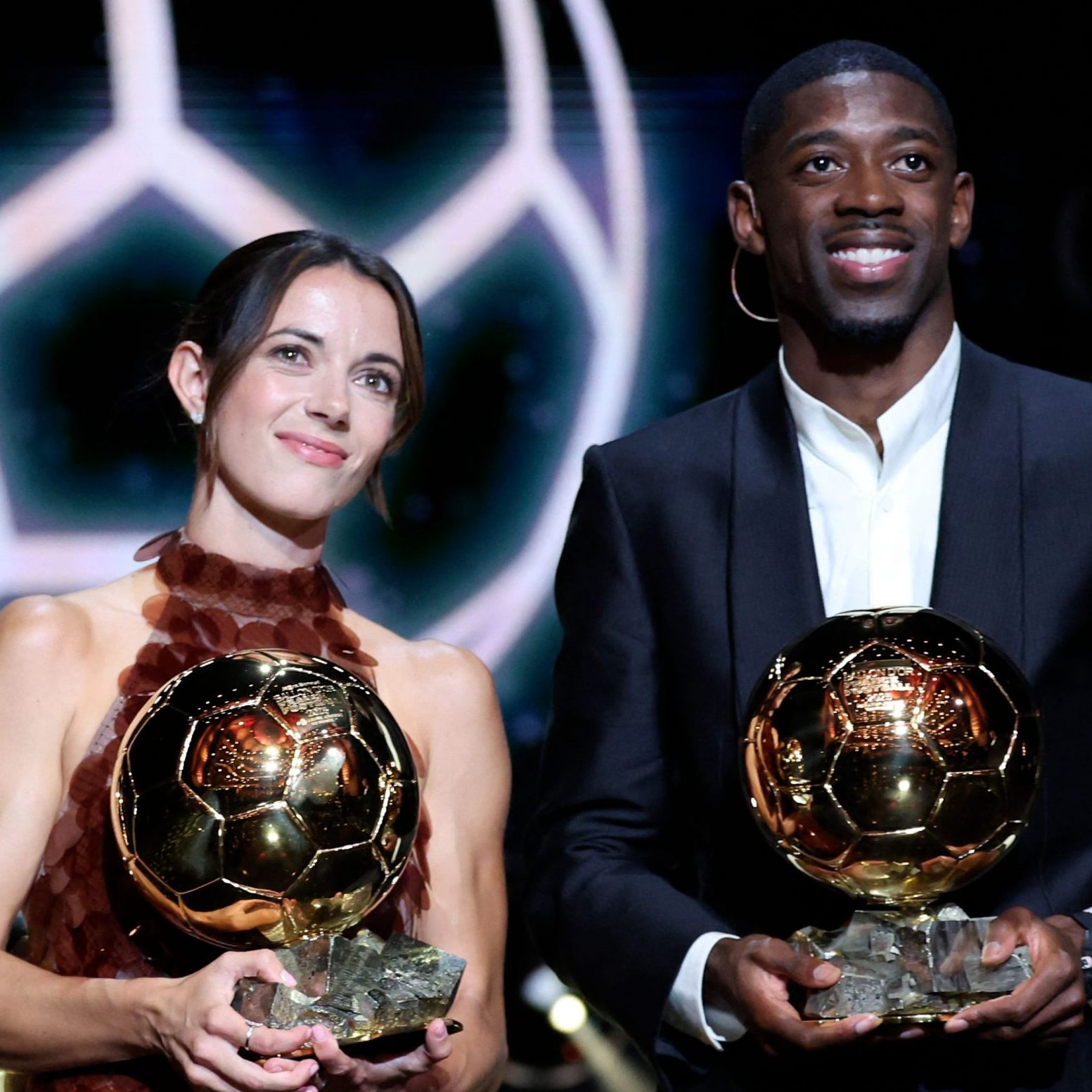 Aitana Bonmati und Ousmane Dembele sind die Fußballer des Jahres.