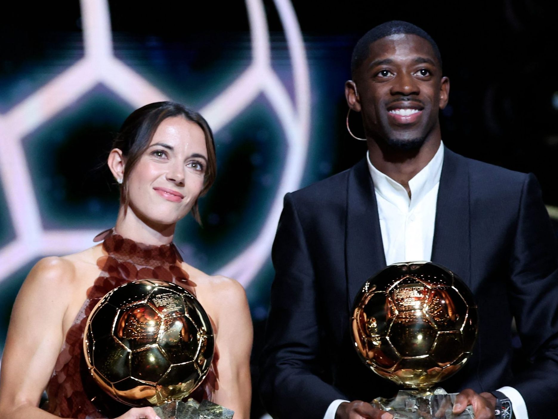 Aitana Bonmati und Ousmane Dembele sind die Fußballer des Jahres.