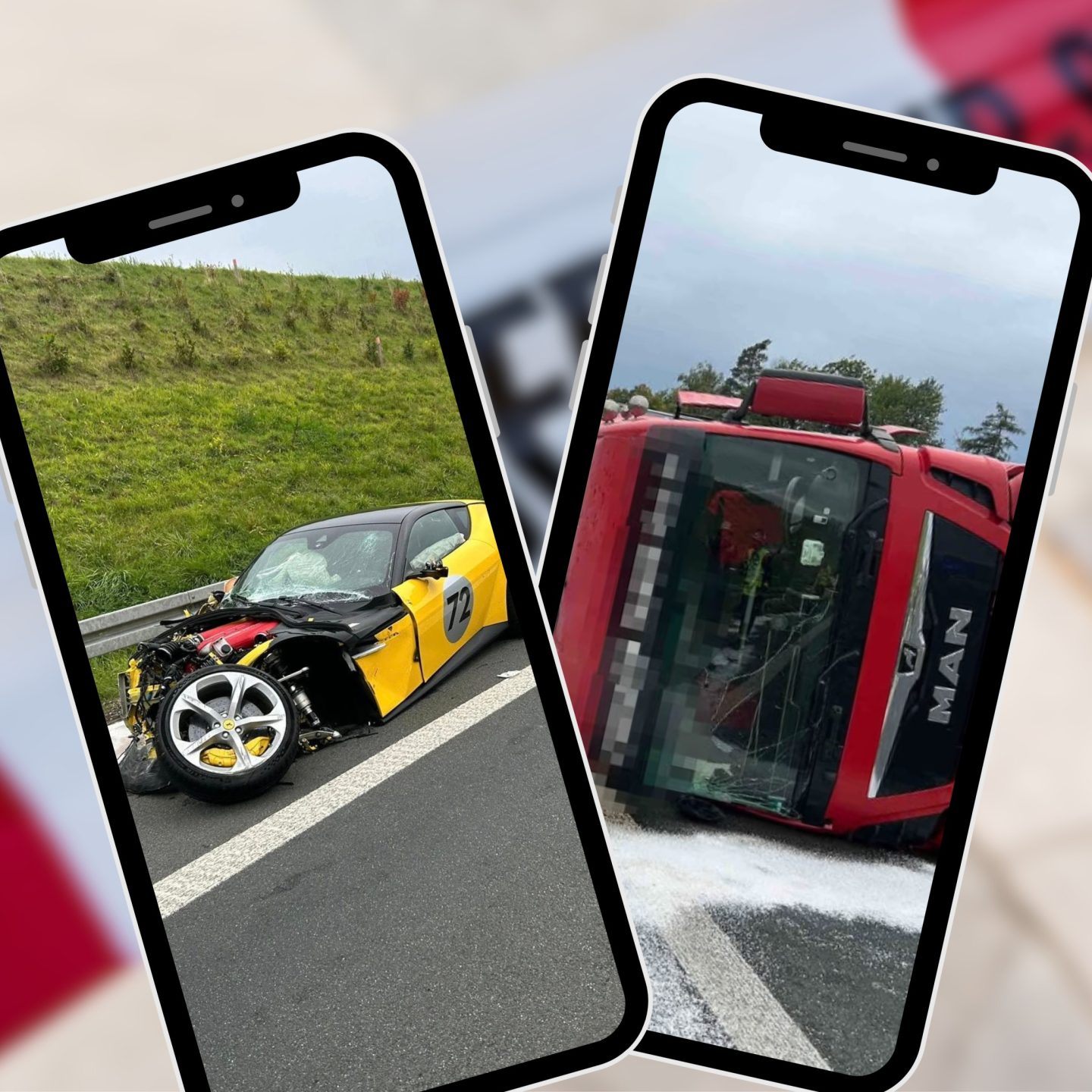 Ferrari erlitt Totalschaden