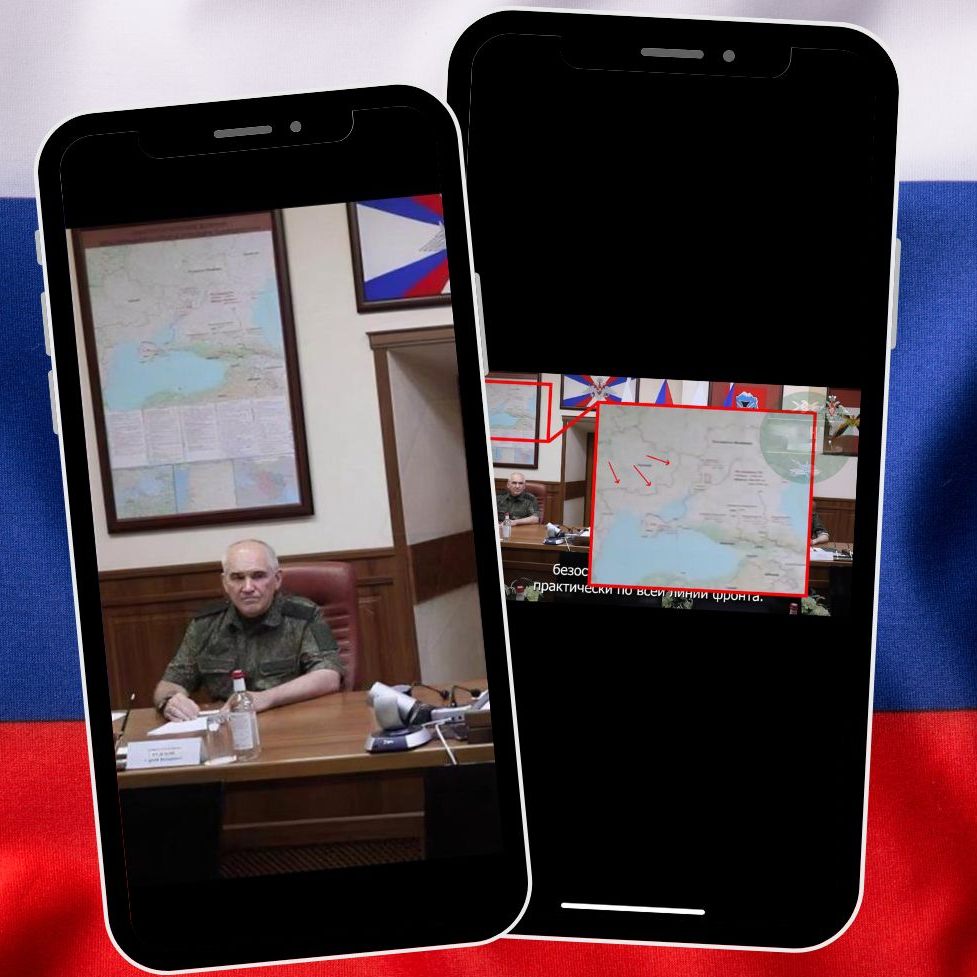 Karte hinter Russlands General weckt Spekulationen