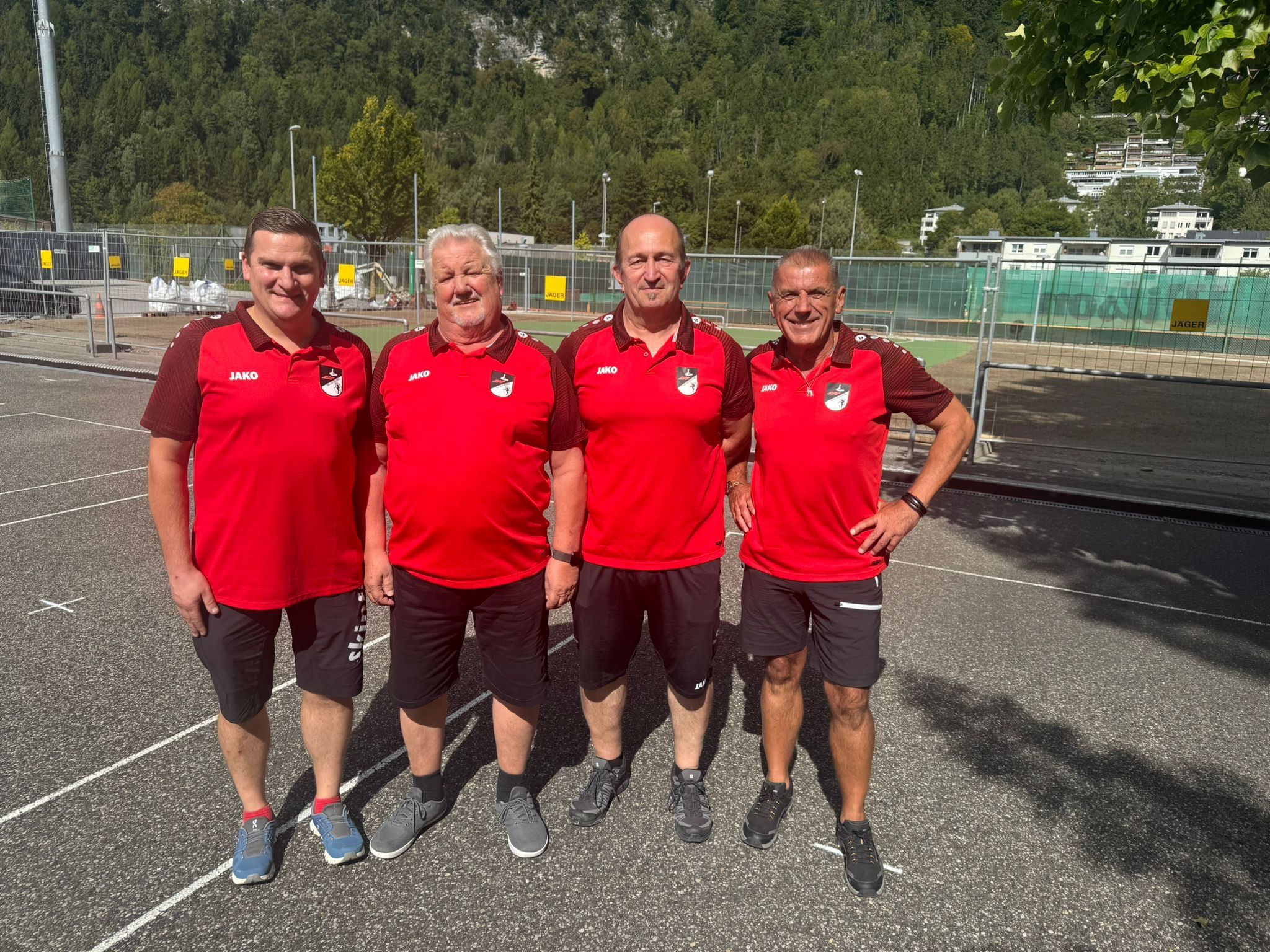 v.l.  Vinzenz, Erich, Jürgen und Raimund