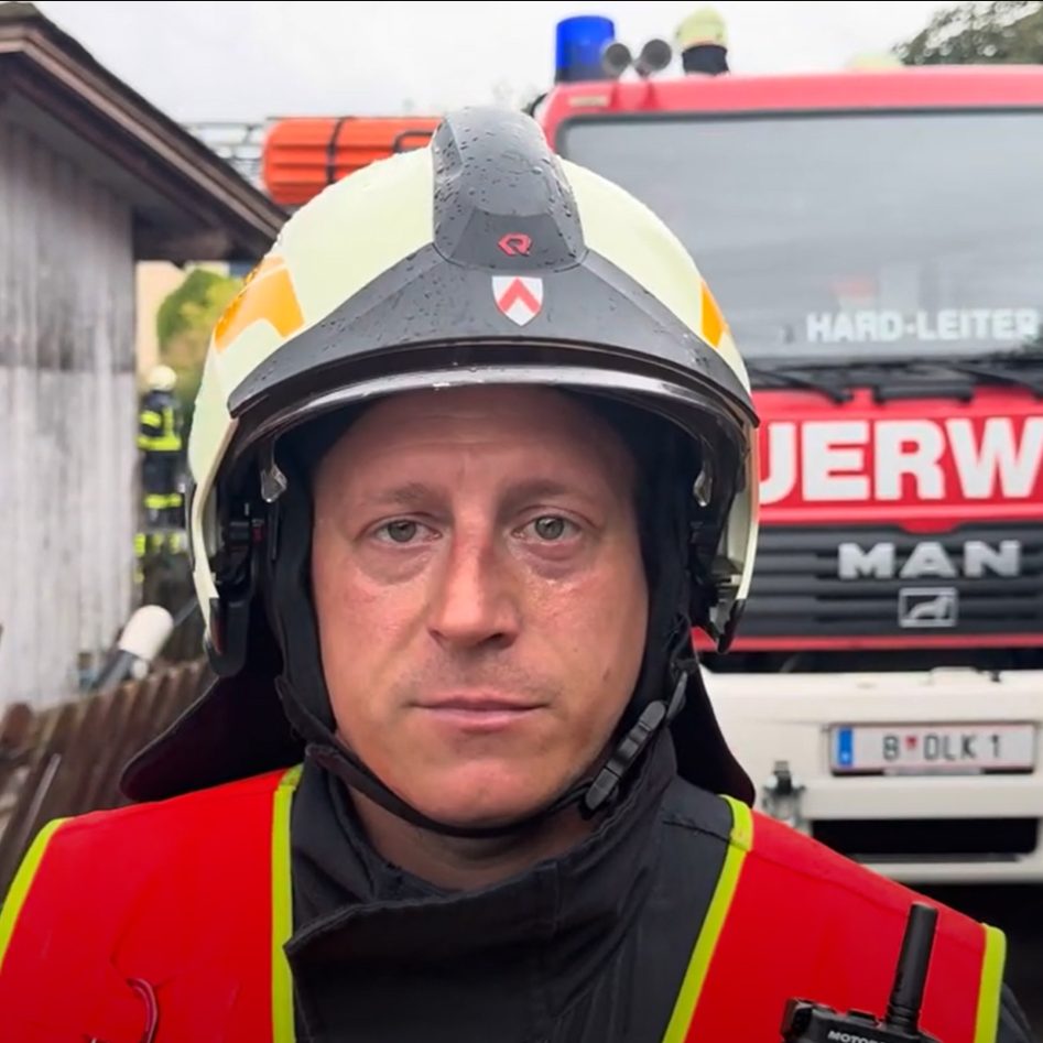Pascal Hilbe von der Feuerwehr Höchst im Interview.