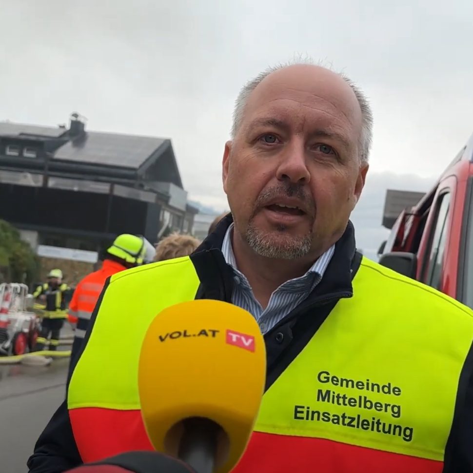 Bürgermeister Joachim Fitz zum Brand.
