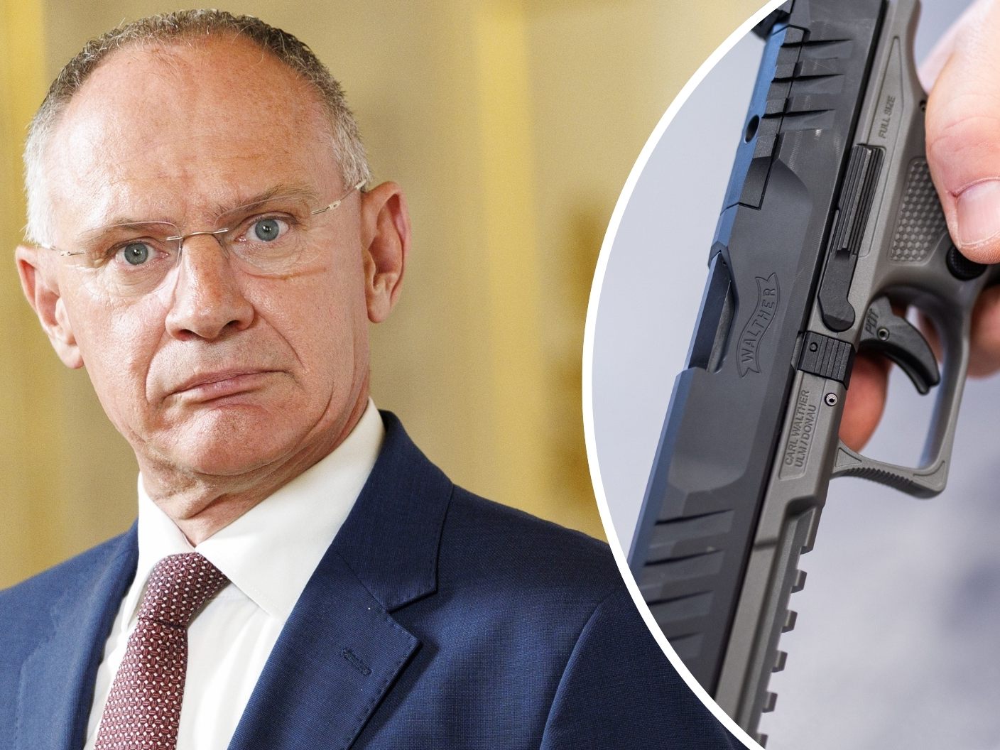 Innenminister Karner (l.) wird über Details zum neuen Waffengesetz sprechen. Innenminister Karner (l.) wird über Details zum neuen Waffengesetz sprechen.