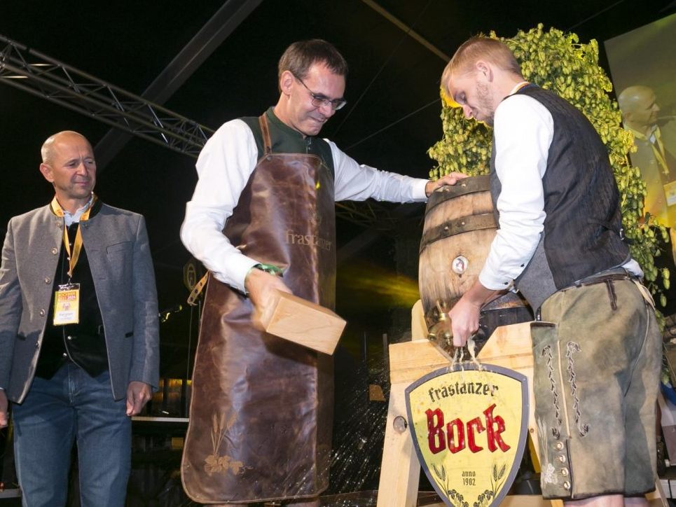 Landeshauptmann Markus Wallner beim Fassanstich beim Bockbierfest 2024. Landeshauptmann Markus Wallner beim Fassanstich beim Bockbierfest 2024.