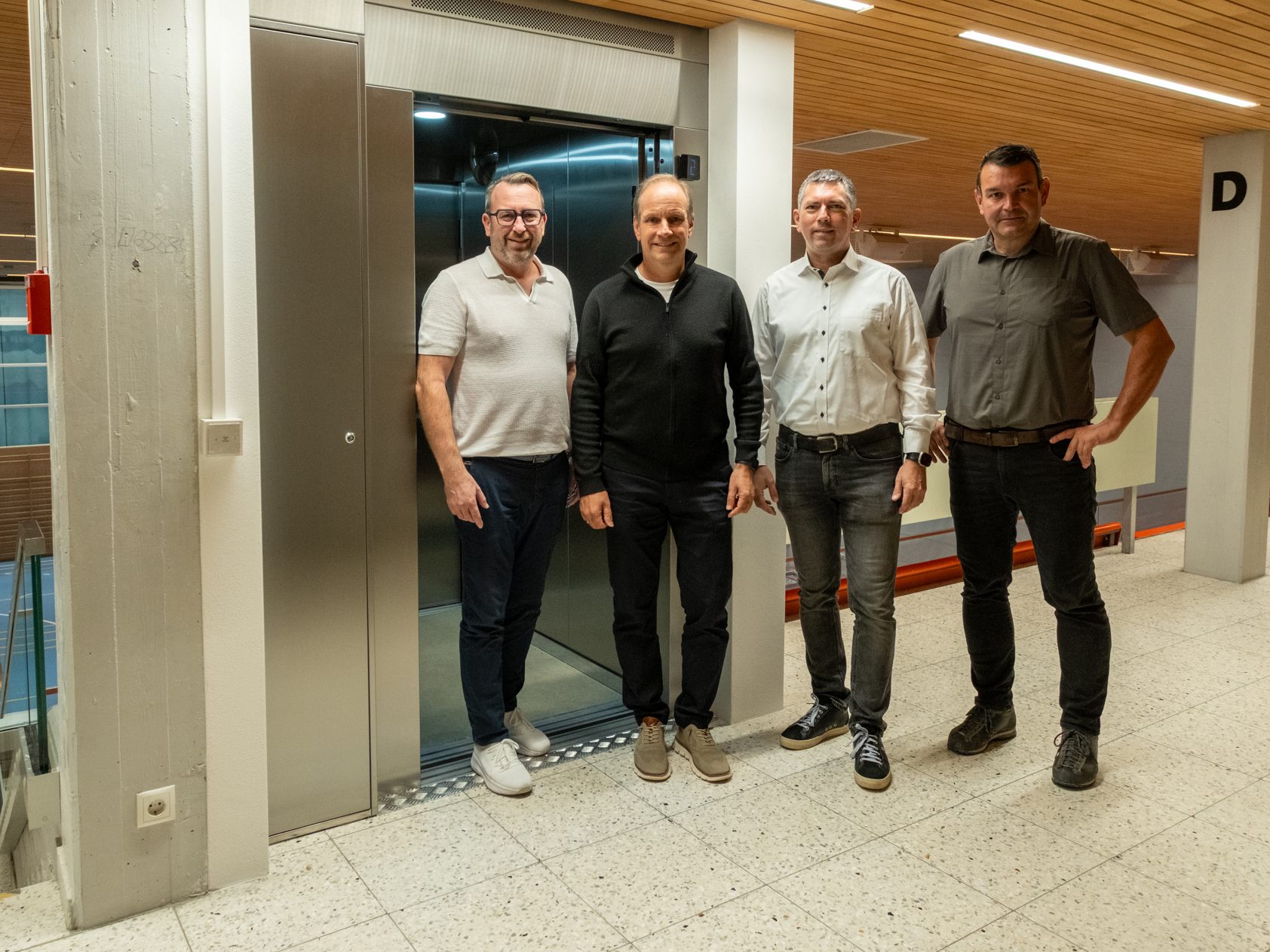 v. l. Wirtschaftsstadtrat Dietmar Amann, Bürgermeister Dieter Egger, LAbg. Vizebürgermeister Markus Klien, Baustadtrat Simon Aberer