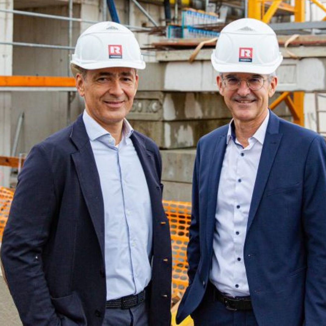 Hubert Rhomberg und Ernst Thurnher, Geschäftsführer der Rhomberg Holding.