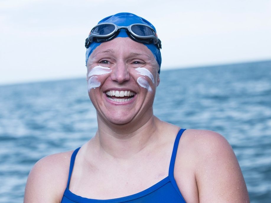 US-Amerikanerin Sarah Thomas schwimmt von Bodman bis Bregenz. US-Amerikanerin Sarah Thomas schwimmt von Bodman bis Bregenz.