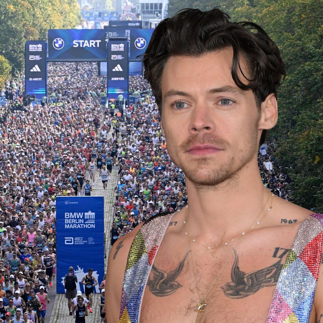 Harry Styles war unter den Läufern des Berlin Marathons.