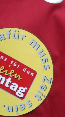 Endlosthema: 21 Jahre alter Eindruck von Protest gegen Sonntagsöffnung