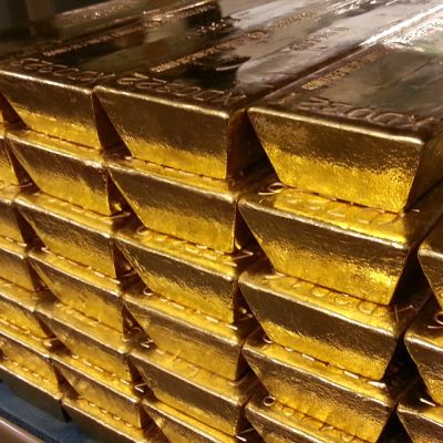 Blick auf einen Teil des Austro-Goldschatzes in der Nationalbank