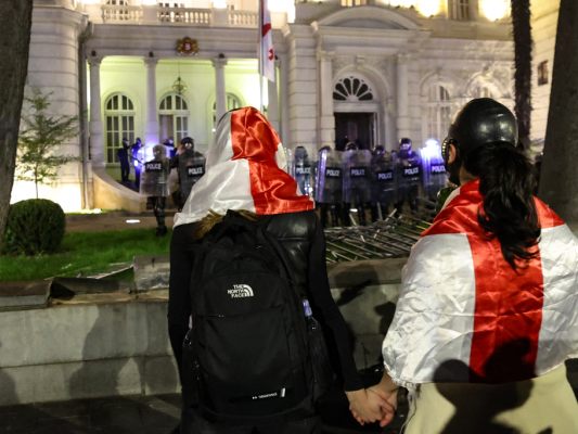 Unruhen bei Protesten in Georgien