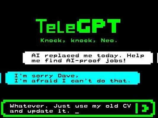 Ein Dialog mit "TeleGPT" ist eines der Teletext-Kunstwerke