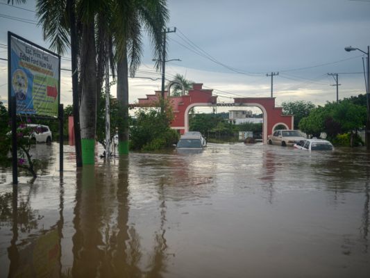 Heftige Regenfälle setzten Teile Mexikos unter Wasser Heftige Regenfälle setzten Teile Mexikos unter Wasser