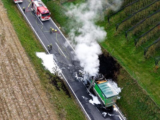 Feuerwehren bei Riegersburg im Einsatz