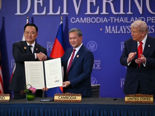 Das Friedensabommen ist unterschrieben