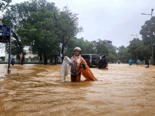 Gefahr von Überflutungen und Erdrutschen