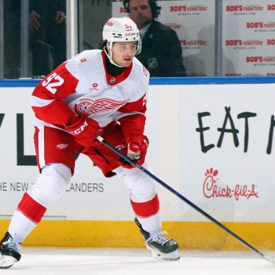 Marco Kasper im Trikot der Red Wings