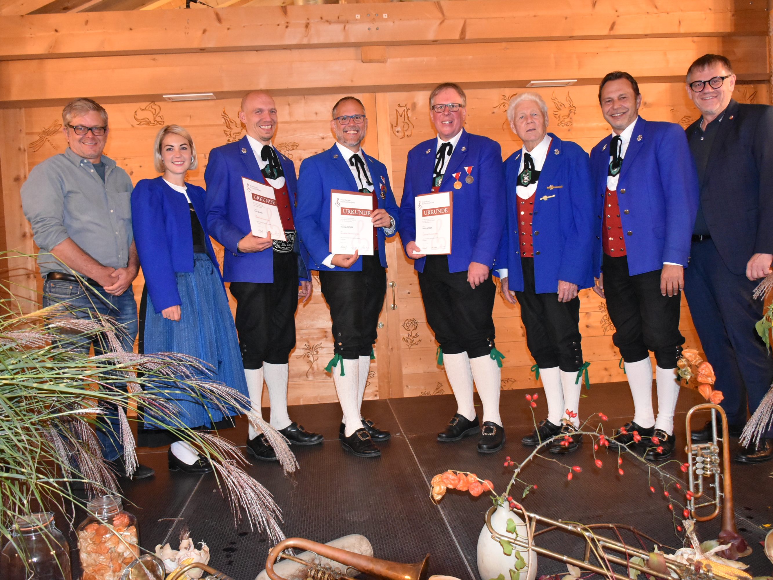 Gratulation an die Jubilare