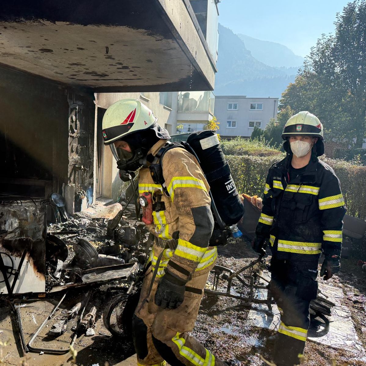 Wohnungsbrand in Dornbirn.