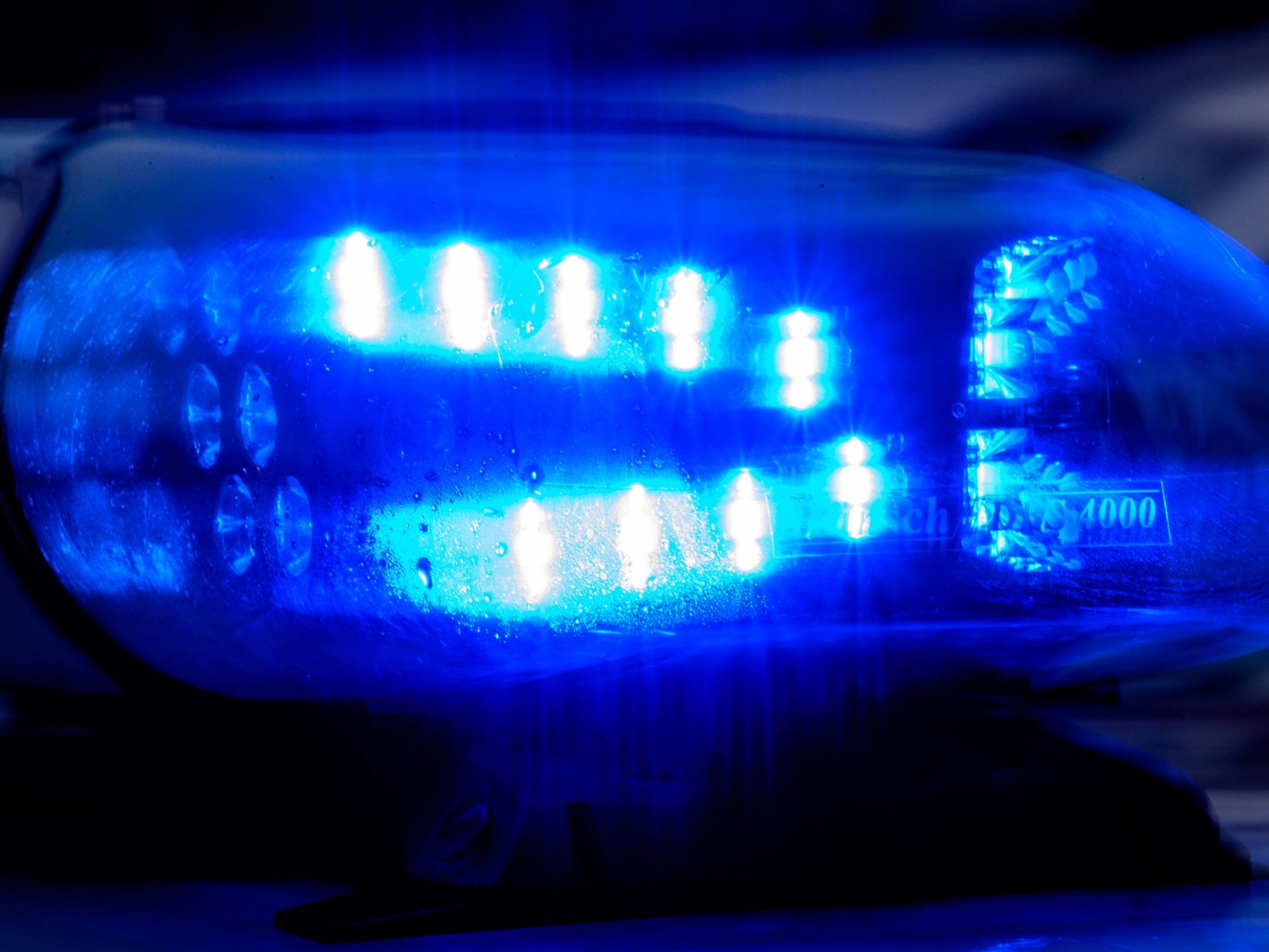 Polizeieinsatz nach einem Einbruch. Polizeieinsatz nach einem Einbruch.