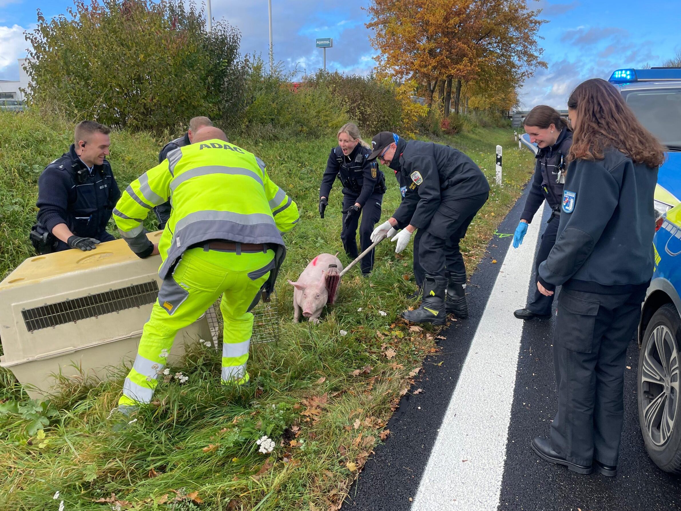 Einen tierischen Einsatz haben vier Mitglieder der FF Mödling in Deutschland absolviert. Einen tierischen Einsatz haben vier Mitglieder der FF Mödling in Deutschland absolviert.