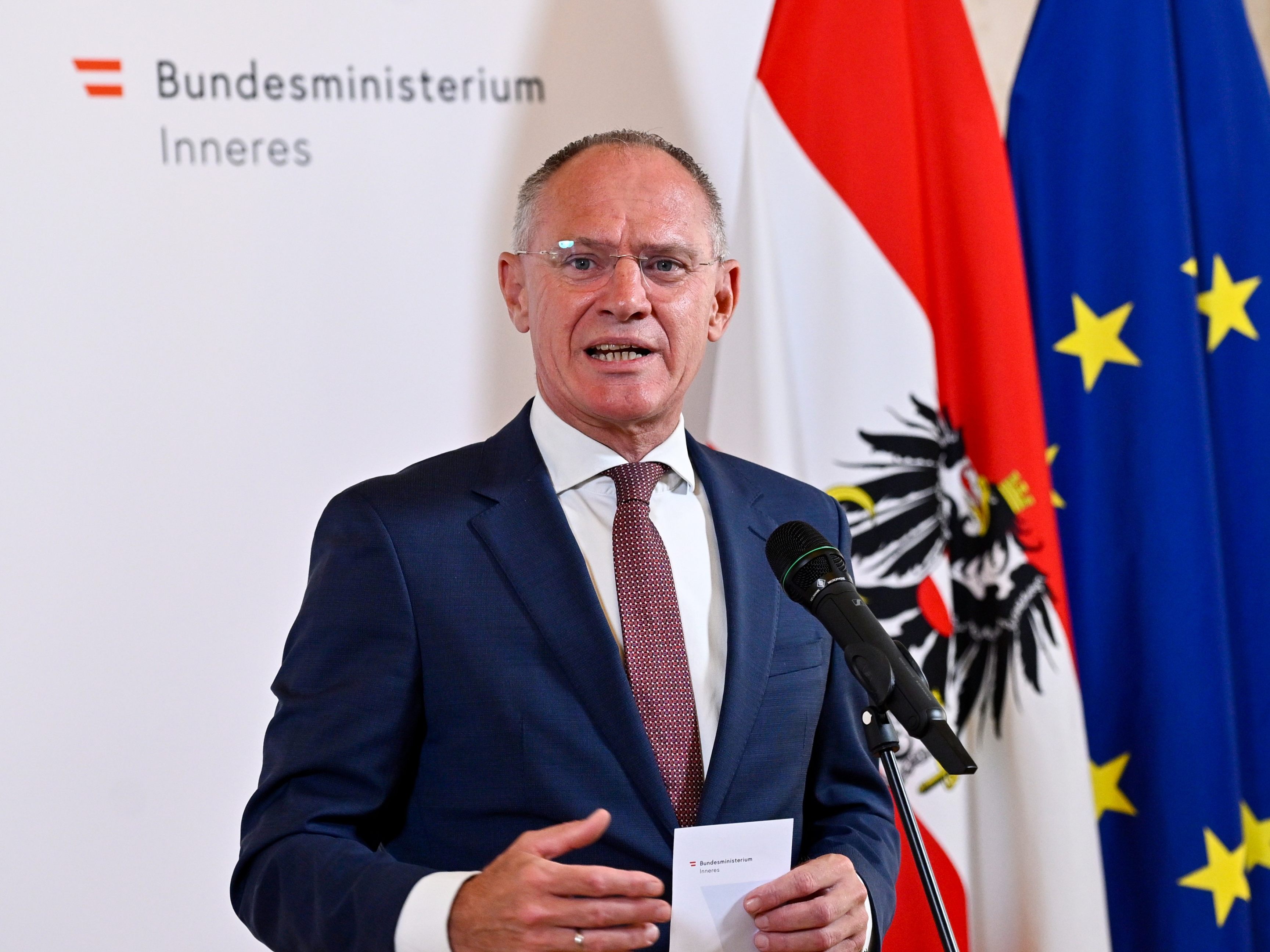 Innenminister Gerhard Karner kündigte weitere Abschiebungen an. Innenminister Gerhard Karner kündigte weitere Abschiebungen an.