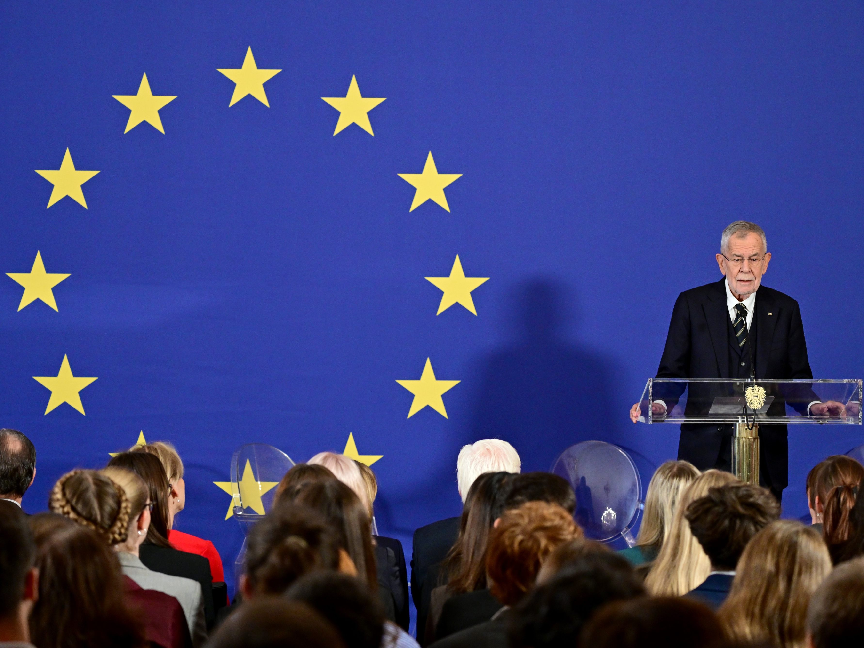 BP Van der Bellen bei der Veranstaltung "Europa? In Vielfalt geeint.".