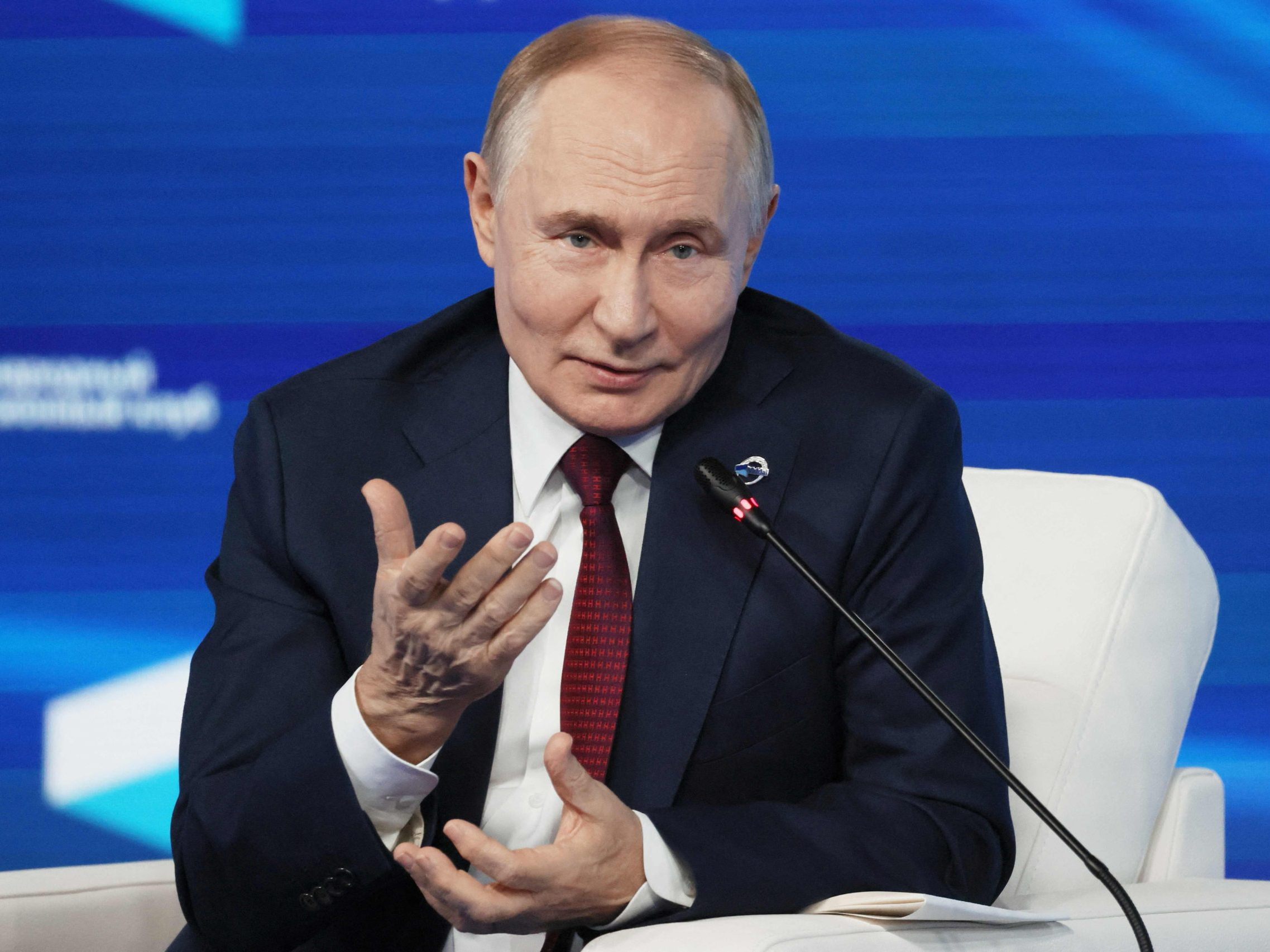 Russlands Präsident Wladimir Putin beim Waldai-Forum im Schwarzmeer-Badeort Sotschi am Donnerstag.