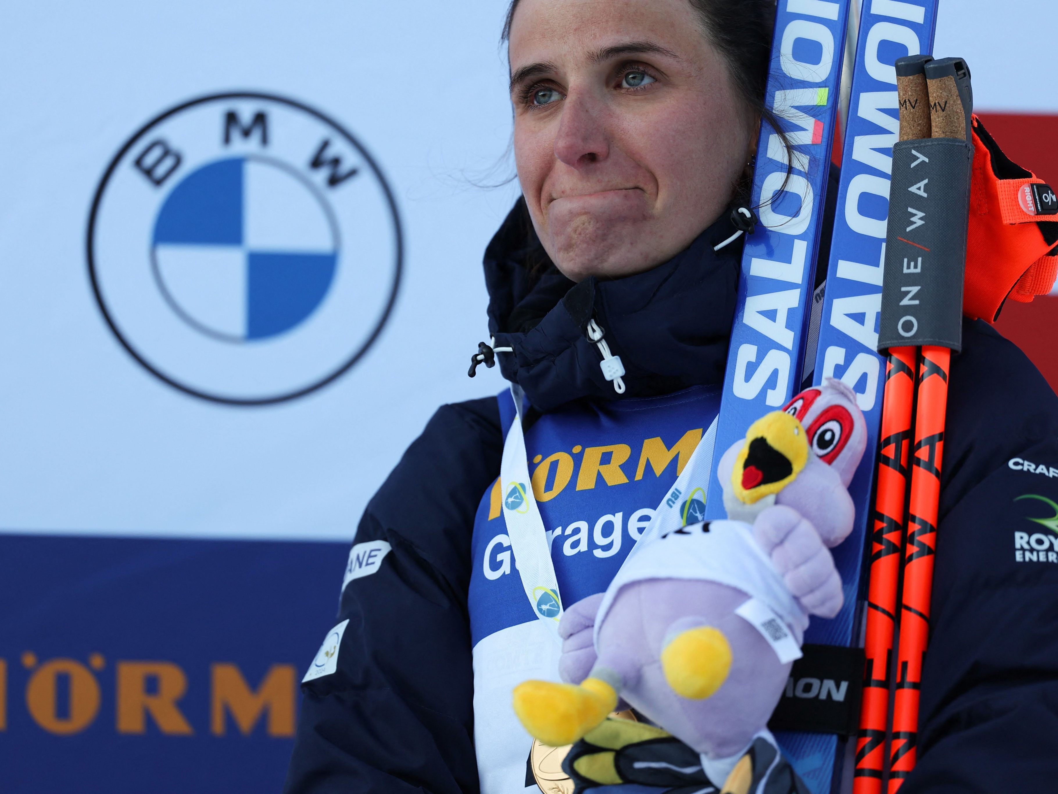 Im Februar 2025 gewann Julia Simon bei der Biathlon-WM in Lenzerheide Gold. Im Februar 2025 gewann Julia Simon bei der Biathlon-WM in Lenzerheide Gold.