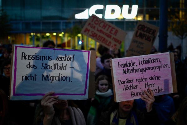 GERMANY-POLITICS-MIGRATION-WOMEN-DEMO