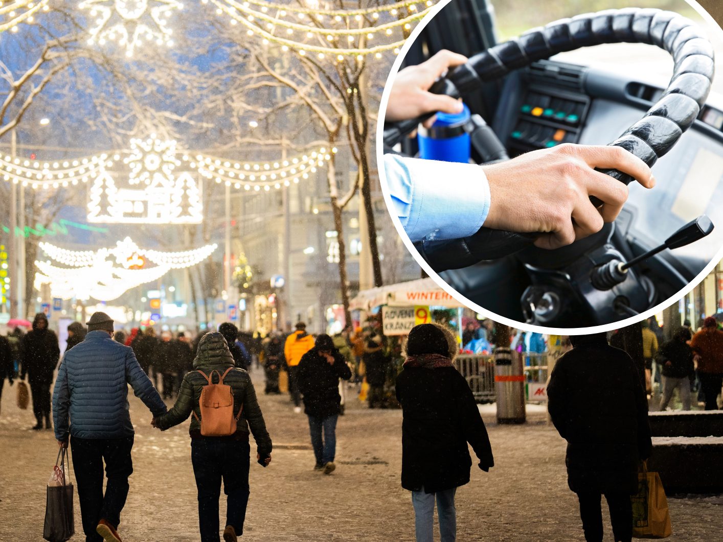 Buskonzept im Advent 2025 in Wien.