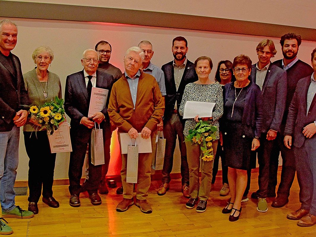 Die geehrten Mitglieder des PVÖ Bludenz