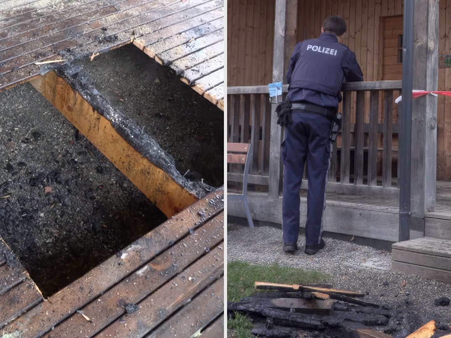 In Dornbirn-Rohrbach ist am Samstag ein Spielhaus auf einem Kindergartenareal in Brand geraten In Dornbirn-Rohrbach ist am Samstag ein Spielhaus auf einem Kindergartenareal in Brand geraten