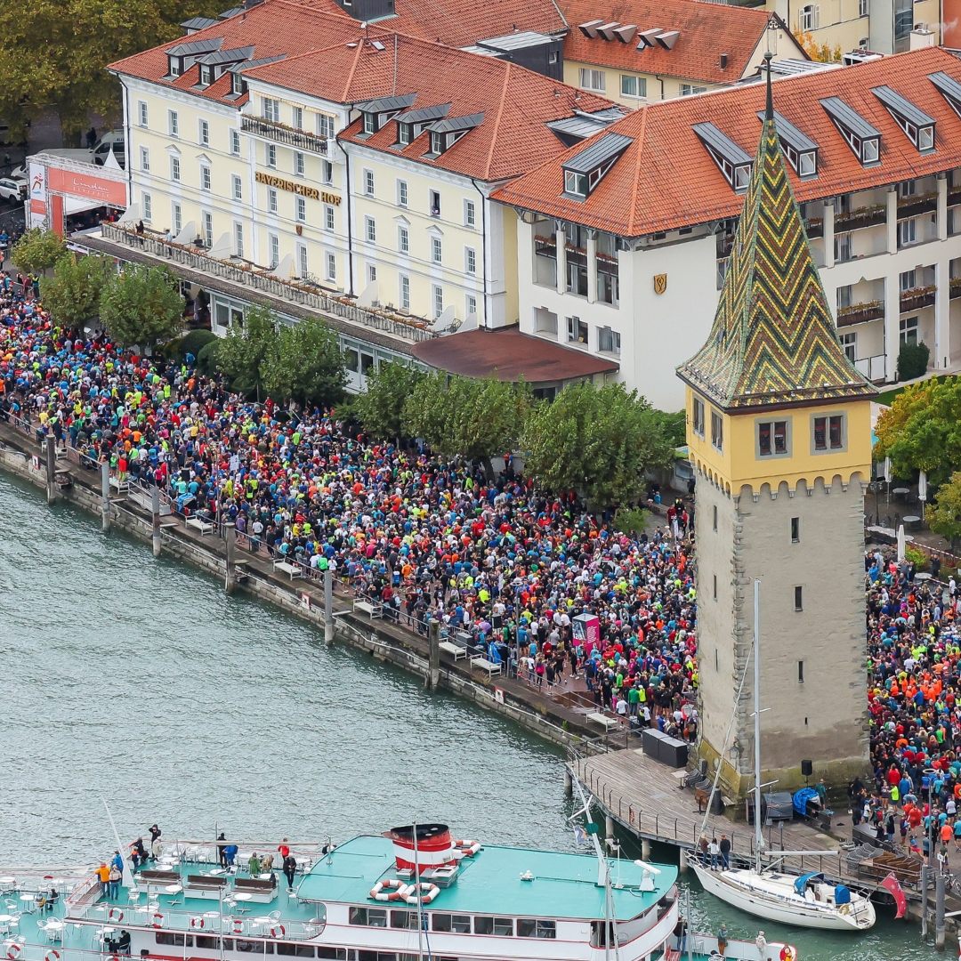 Der Start erfolgt traditionell in Lindau.