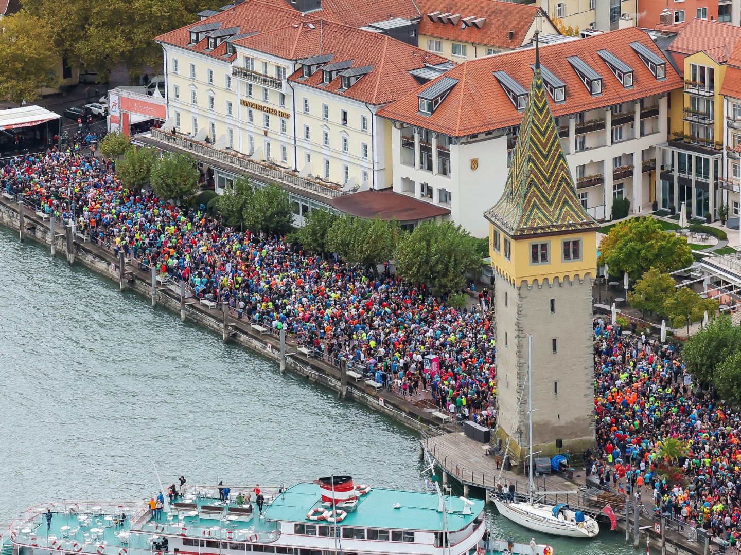 Der Start erfolgt traditionell in Lindau.