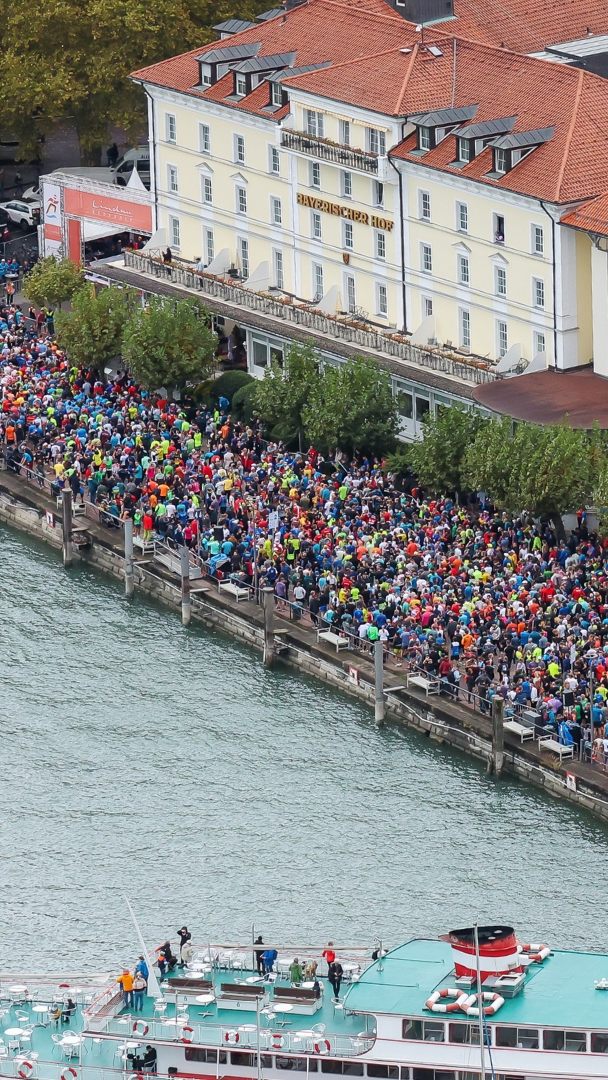 Der Start erfolgt traditionell in Lindau.