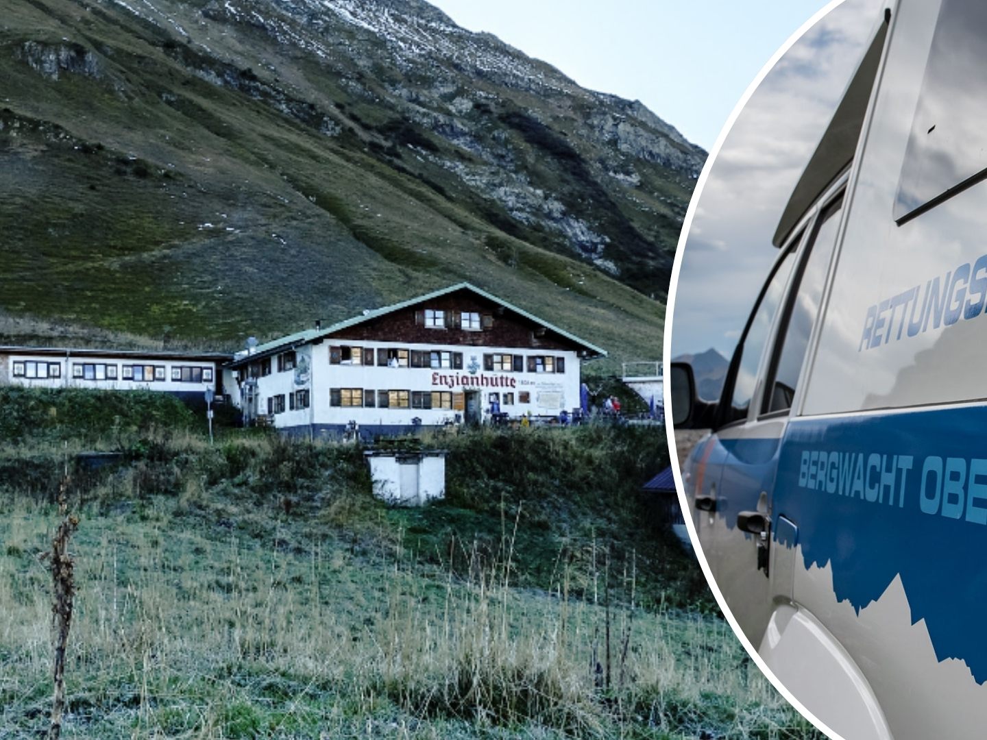 Die Enzianhütte befindet sich in den Allgäuer Alpen auf 1804 Metern Höhe. Die Enzianhütte befindet sich in den Allgäuer Alpen auf 1804 Metern Höhe.