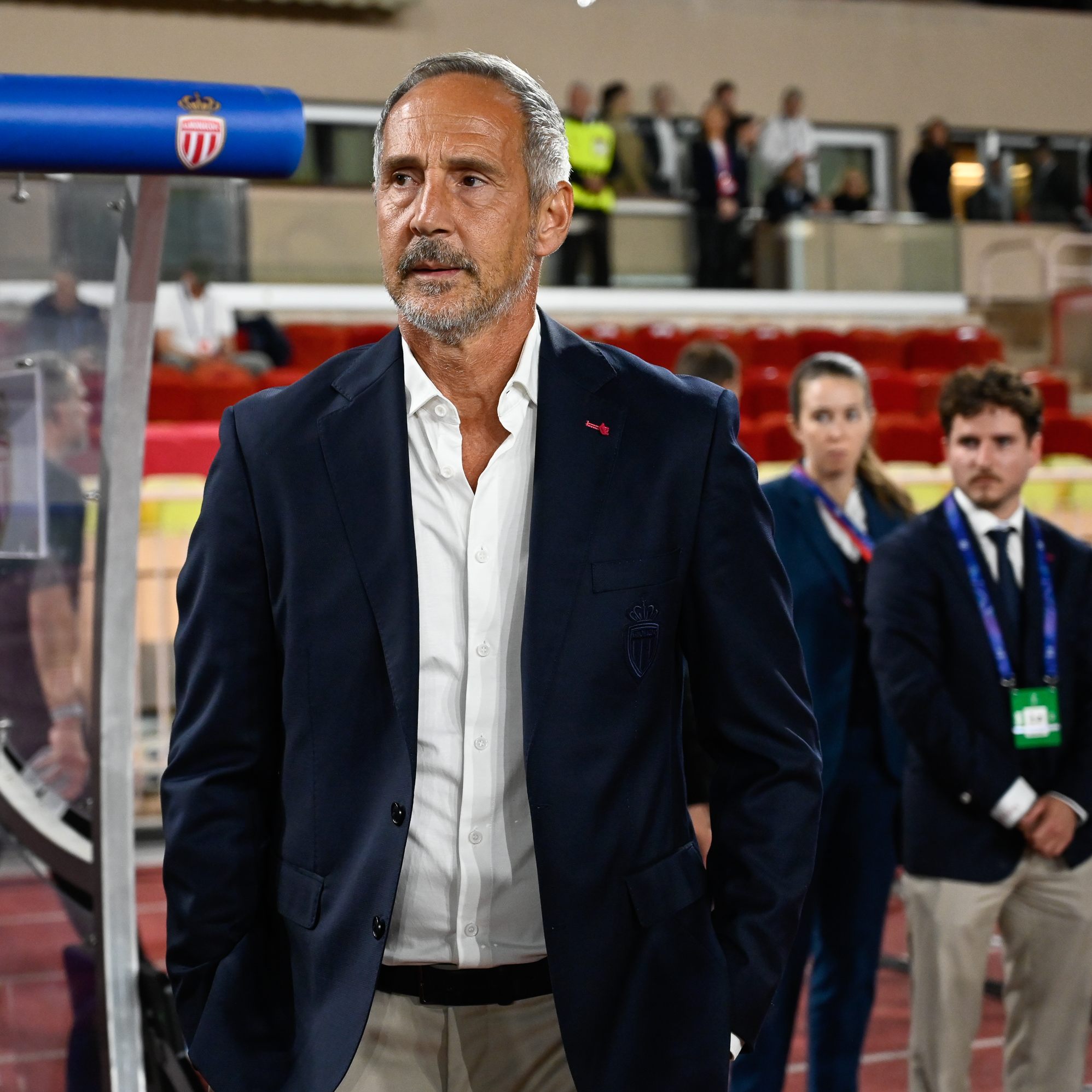 Adi Hütter beim Abschlusstraining mit dem AS Monaco am Donnerstag.