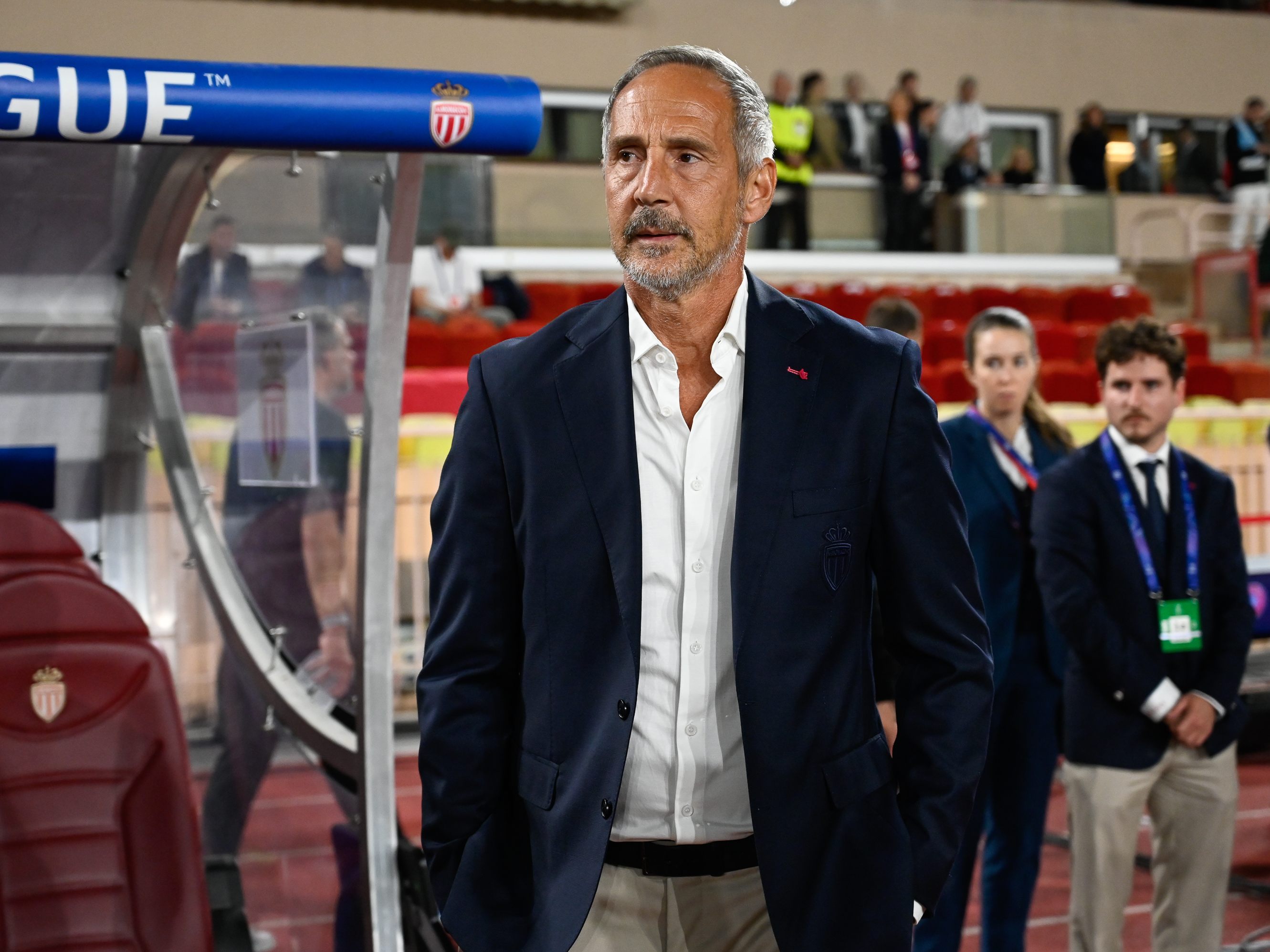 Adi Hütter beim Abschlusstraining mit dem AS Monaco am Donnerstag. Adi Hütter beim Abschlusstraining mit dem AS Monaco am Donnerstag.