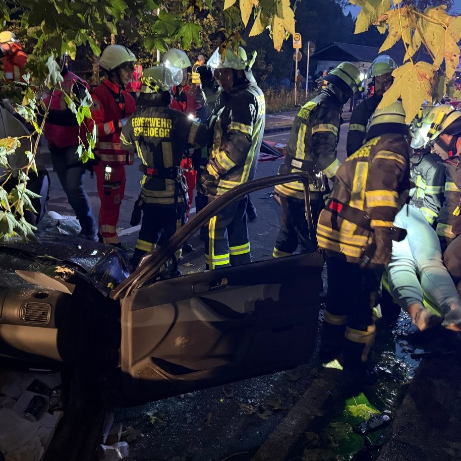 Im Einsatz waren über 100 Einsatzkräfte aus Deutschland und Österreich.