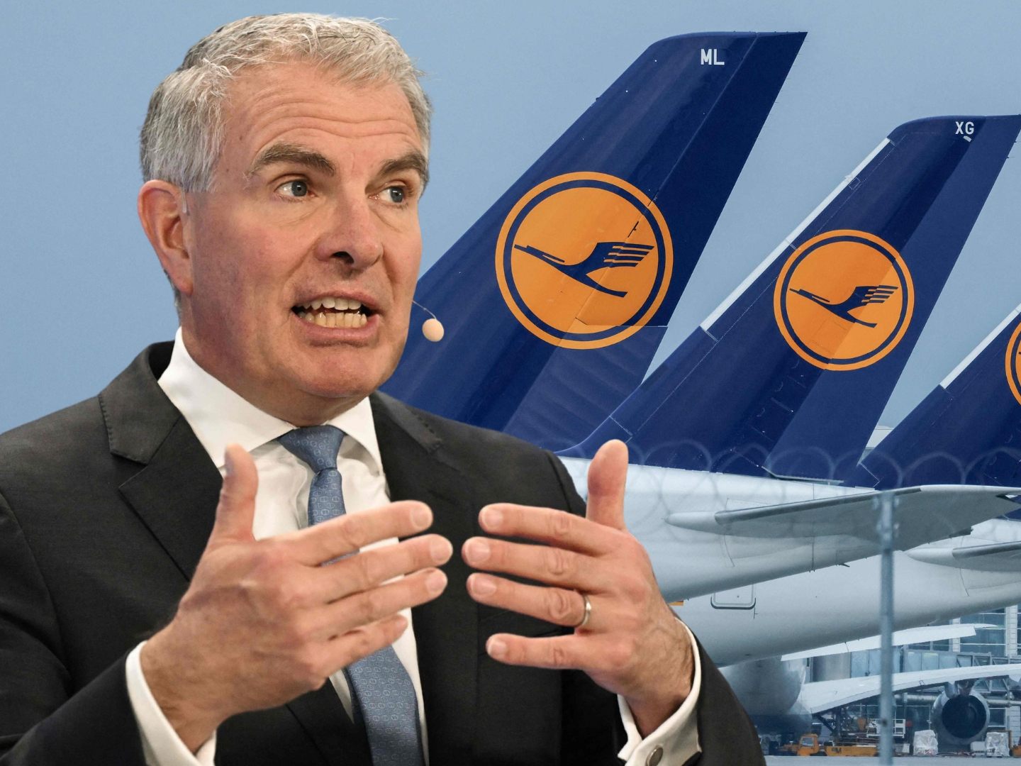 Lufthansa-Chef Carsten Spohr äußerte im Deutschlandfunk Zweifel an den Klimazielen der Luftfahrtbranche. Lufthansa-Chef Carsten Spohr äußerte im Deutschlandfunk Zweifel an den Klimazielen der Luftfahrtbranche.