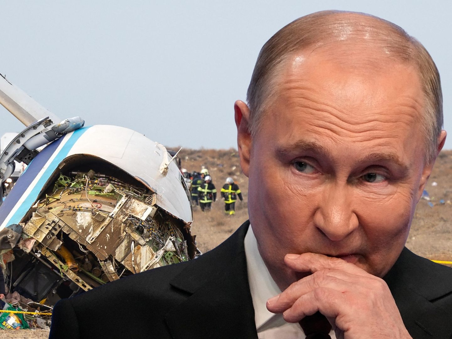 Wladimir Putin räumte beim Treffen mit Ilham Alijew eine Mitverantwortung Russlands für den Absturz ein. Wladimir Putin räumte beim Treffen mit Ilham Alijew eine Mitverantwortung Russlands für den Absturz ein.