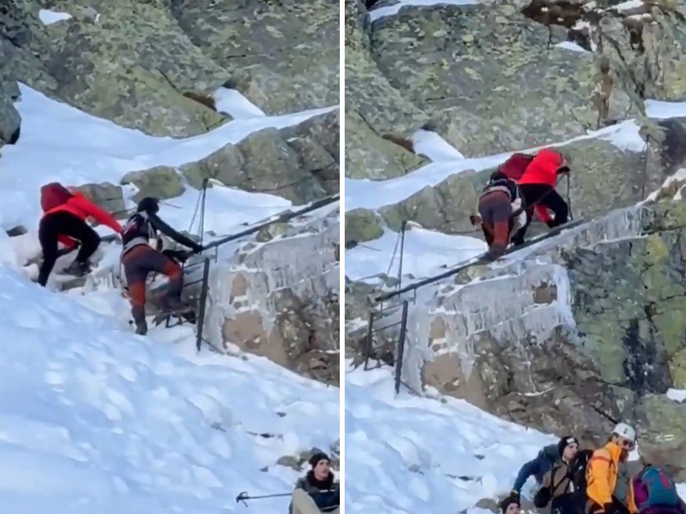 Trotz Warnungen bei Eis und Schnee (Screenshot X) Trotz Warnungen bei Eis und Schnee (Screenshot X)