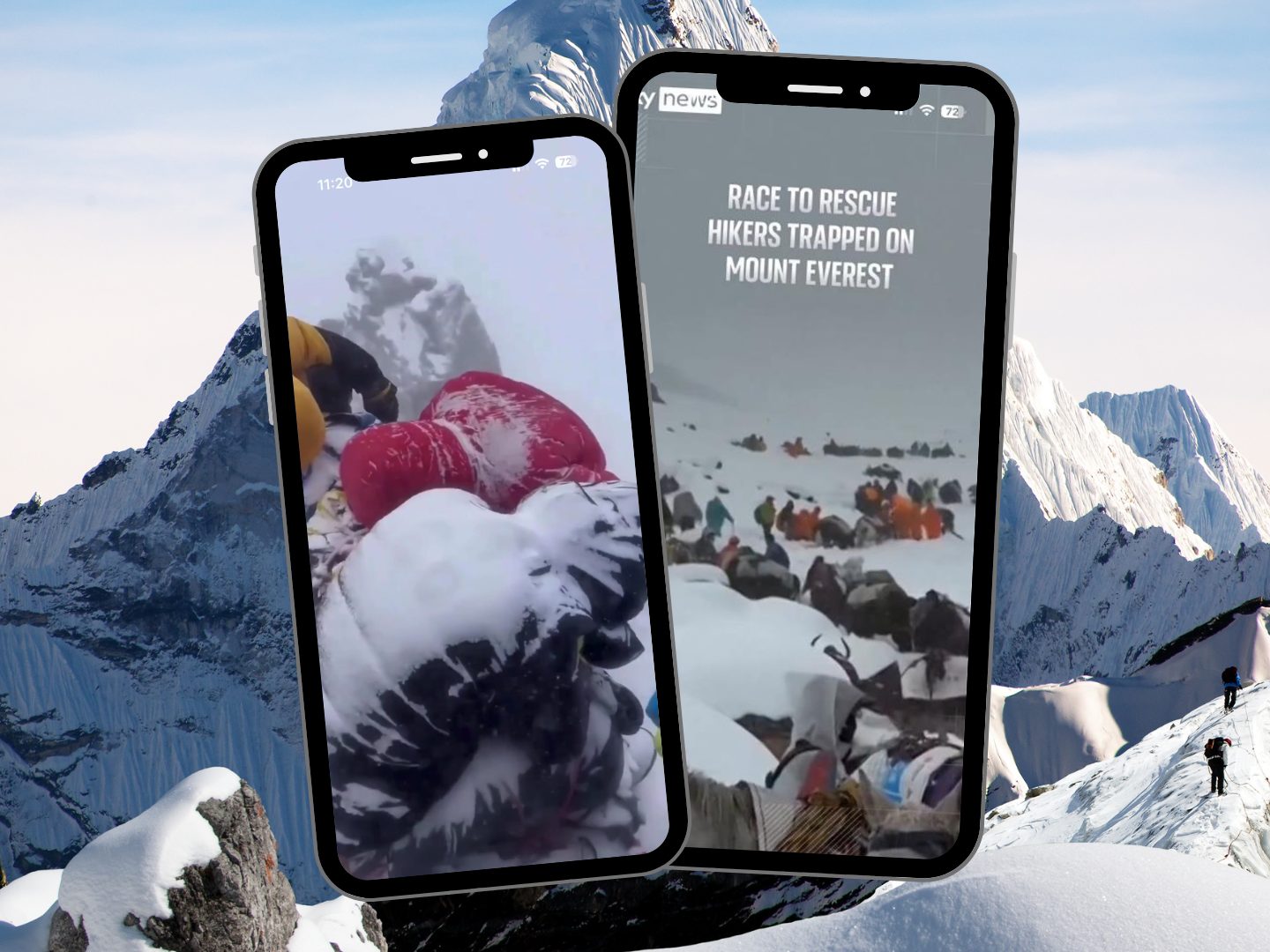 Gefangen im Schneesturm: Große Rettungsaktion am Mount Everest