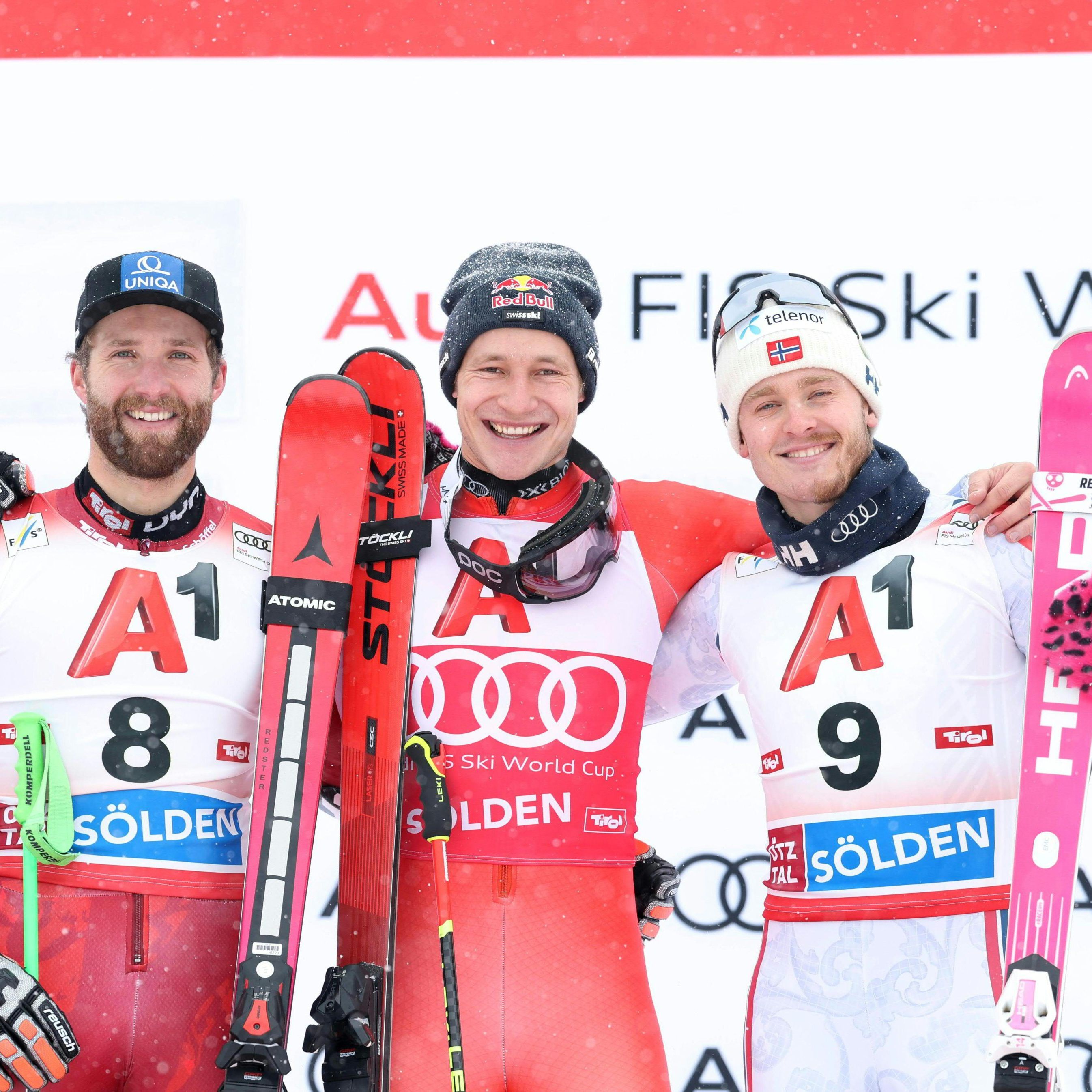 Podestplatz für Schwarz (l.) in Sölden.